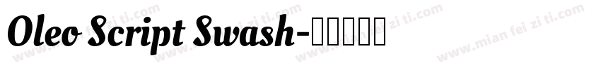 Oleo Script Swash字体转换